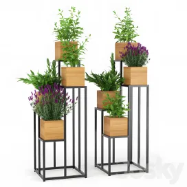 Quadrant plant stand